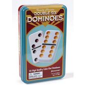 Dominoes Double 6 Tin Case By Goliath