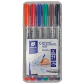 Water Soluble Markers - 6 Color Pack