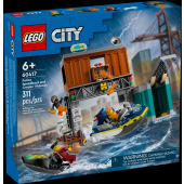 Lego City Police Speedboat And Crooks' Hideout