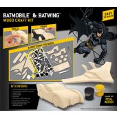 Batman Batmobile and Batwing Wood Paint Kit