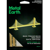 Metal Earth Gold Golden Gate Bridge