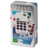 Dominoes Double 9 Color Tin Case By Cardinal Games - Board Game