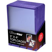 Ultra-Pro Toploader 3X4 Purple Border 25Ct