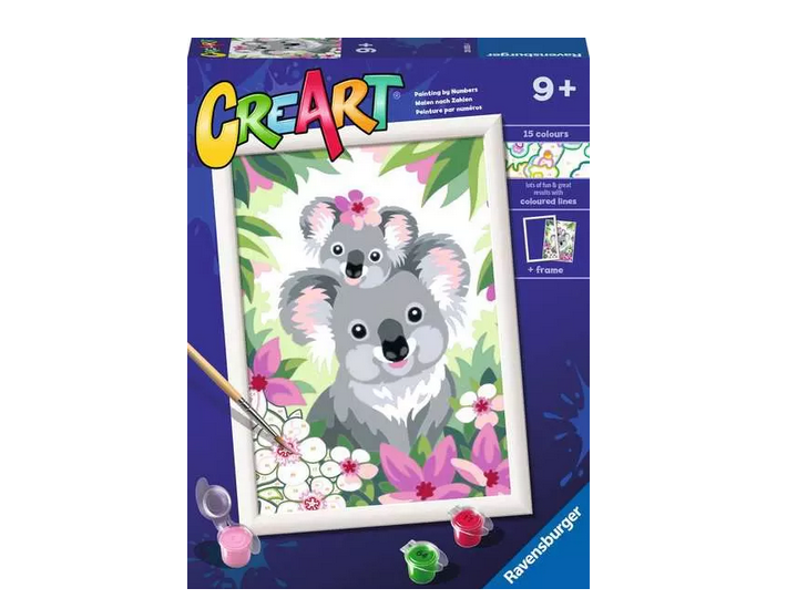 CreArt Painting by Numbers - Koala Cuties