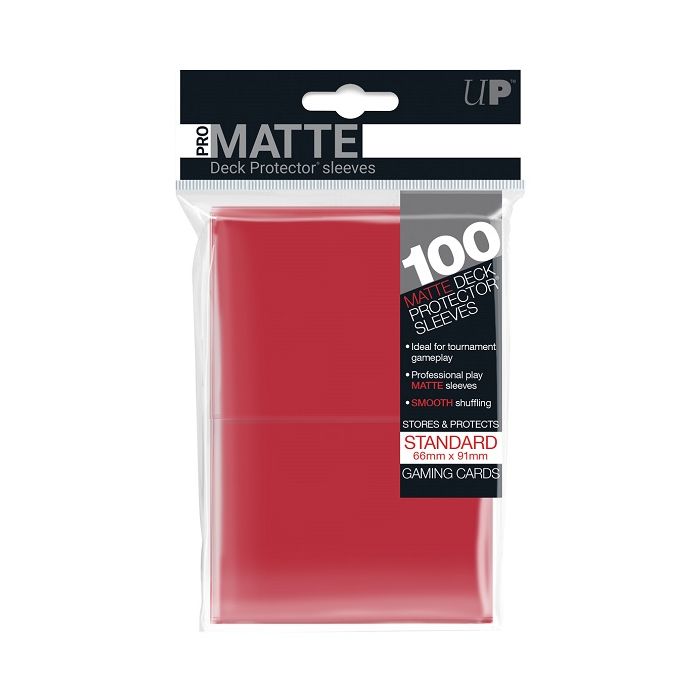 Buy Ultra Pro 100-count Pro-Matte Standard Deck Protectors - Red in Canada  - at