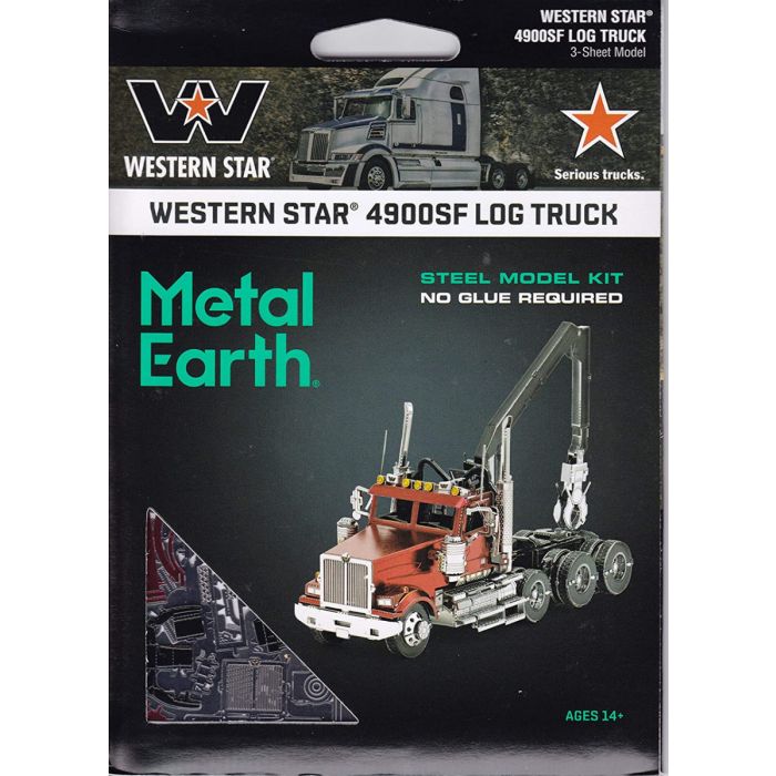 Metal Earth Western Star 4900 Log Truck