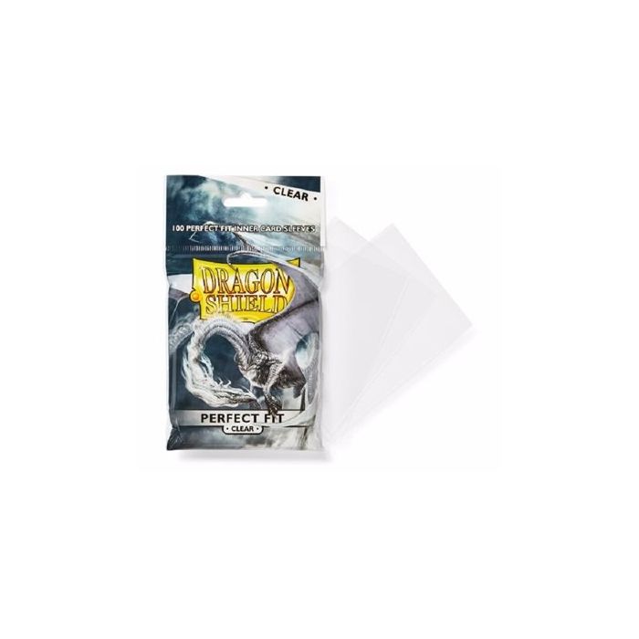 Dragon Shield Perfect Fit Inner Card Sleeves Clear Sealable 1 Pack