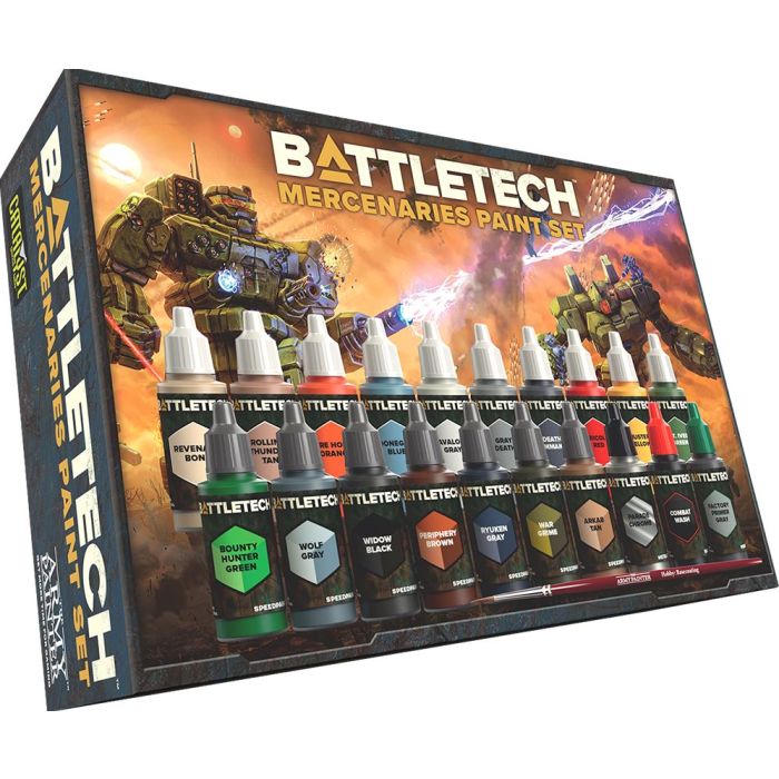 Battletech Mercenaries: Paint Set - Board Game