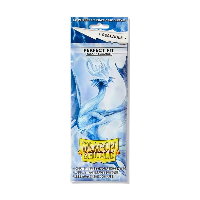 Dragon Shield Sleeves Perfect Fit Sealable STANDARD 100Ct - CLEAR