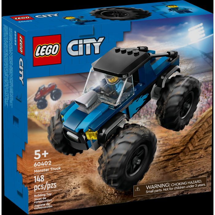 Lego City Blue Monster Truck