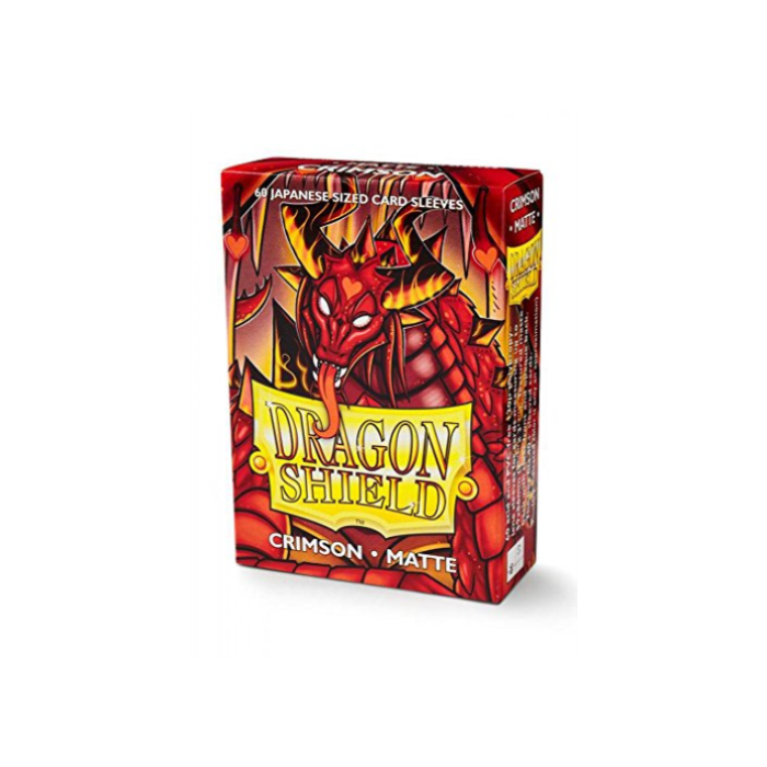 Dragon Shield Sleeves Small Mat Crimson 60Count